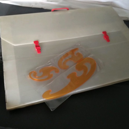 Bag with drawing board and two design carrying bags with rulers
