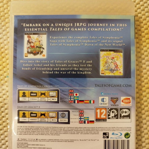 Tales of Graces F/Tales of Symphonia: Chronicles bundle for Ps3 like new