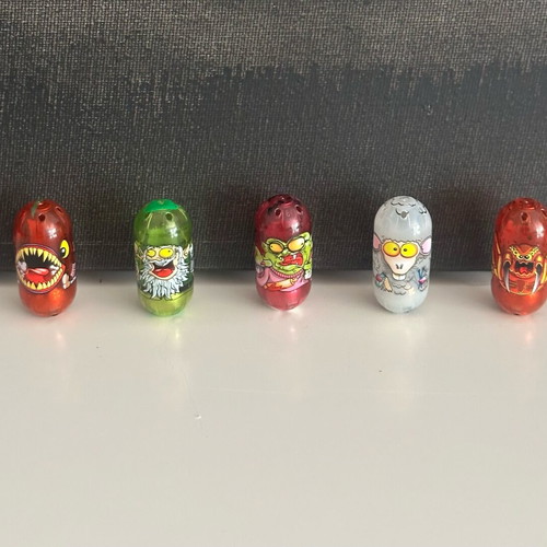 Mighty Beanz transparent large monster set vintage 2000s like new
