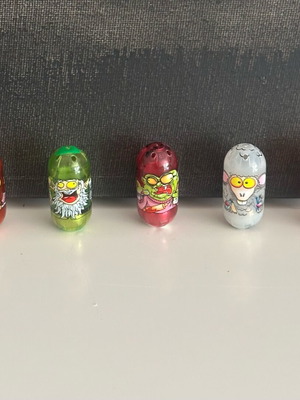 Mighty Beanz transparent large monster set vintage 2000s like new