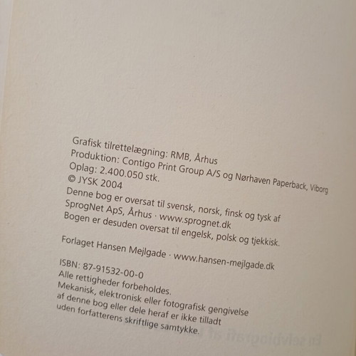 Go'daw jeg hedder Lars Larsen biography used, Danish