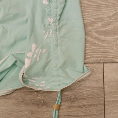 Adidas women's top with floral print used, mint and white