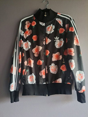 Adidas Floral Full Zip Jacket μικρό μέγεθος σαν καινούργιο