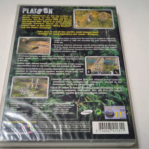 Platoon PC game new, sealed, strategy