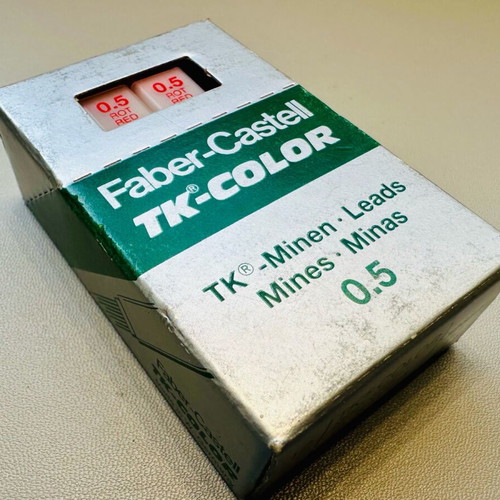 LOT Faber Castell TK-COLOR red leads for mechanical pencils, new