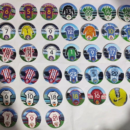 Spanish jersey caps used, pack of 84 pieces