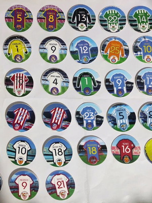 Spanish jersey caps used, pack of 84 pieces