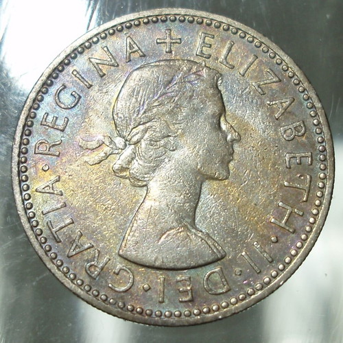 1 Shilling coin used, lot of 3, United Kingdom 1954-59