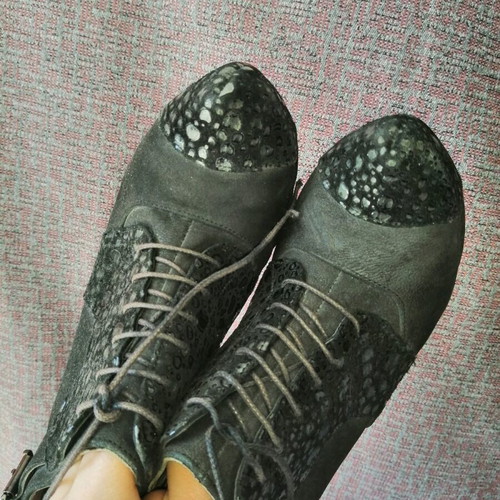 High-heeled shoes used, size 36, black