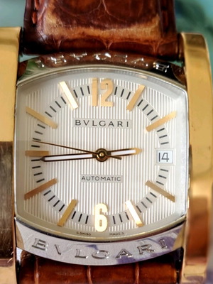 Bulgari Assioma AA44SG watch 18k gold and steel like new