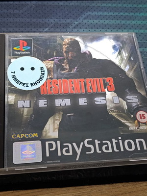Resident Evil 3 PS1 game used, complete with manuals