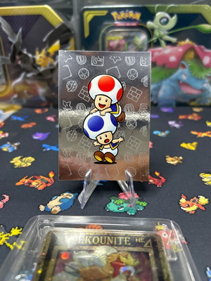 Panini Super Mario αυτοκόλλητο m22 holographic mint/nm condition