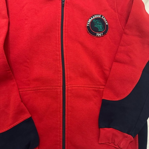 Gennadeios School zip-up sweatshirt like new, size small 14-16