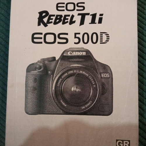 Sony Rebel T1 / eos 500D instruction manual like new