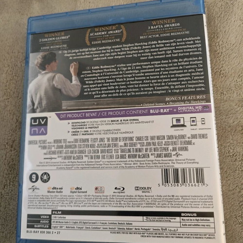 Theory of Everything Blu-Ray used with Greek subtitles