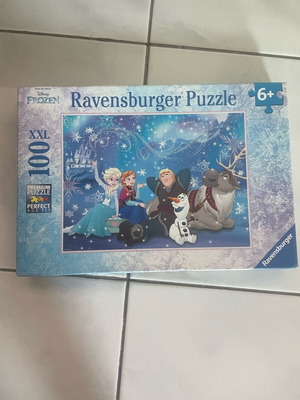 Frozen XXL puzzle 100 pieces like new, with large pieces