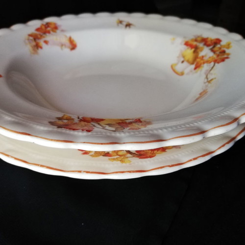 J&G Meakin England plates used, Sol series, set of 2