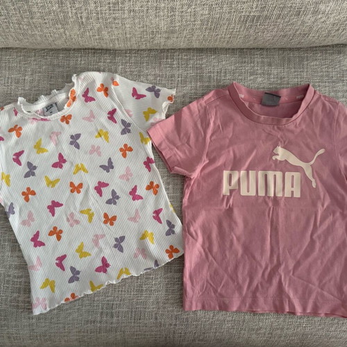 Baby t-shirts 1-2 years like new for girl