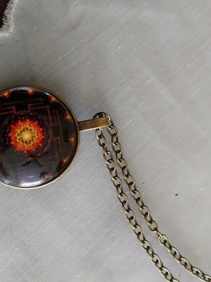 Шри Янтра колие ново, кафяво