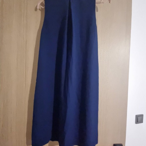 H&M Sleeveless Short Dress With Neck Tie Used, Blue
