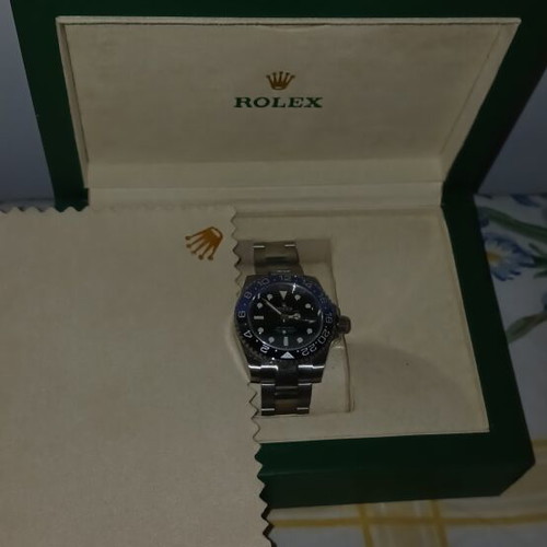 Rolex GMT-Master men's watch, blue dial