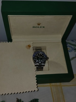 Rolex GMT-Master men's watch, blue dial
