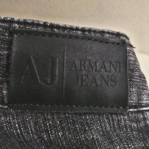 Armani Cropped Jeans like new, grey with subtle glitter