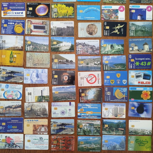 Phone cards used, pack of 60, excellent condition