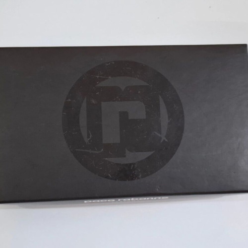 Paco Rabanne Silver Metal Clutch Bag new with chain strap