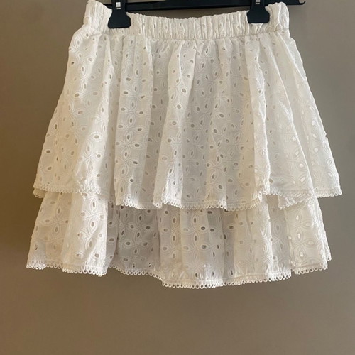 Nanadoo Broderie Skirt One Size like new, white cotton