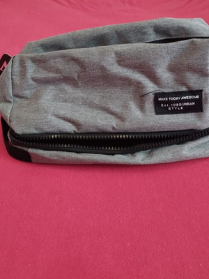 Men's toiletry bag new, gray with many compartments