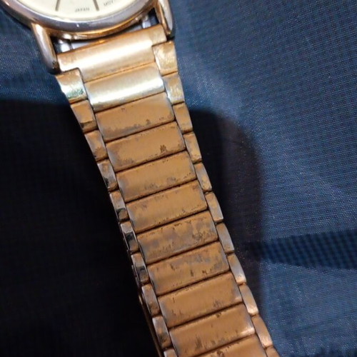 Seiko vintage men's watch used, gold color