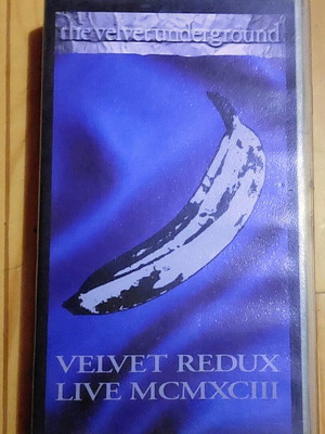 The Velvet Underground Velvet Redux Live MCMXCIII VHS tape like new, punk