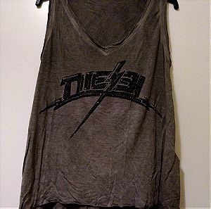 Diesel rock αμανικη μπλουζα medium 100% βισκοζη