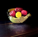  Vintage Φρουτιέρα με Φρούτα