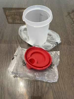 Tupperware Roi Small New Color Red 440ml