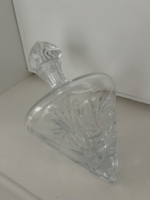 Vintage crystal carafe, 26cm height, 17cm diameter