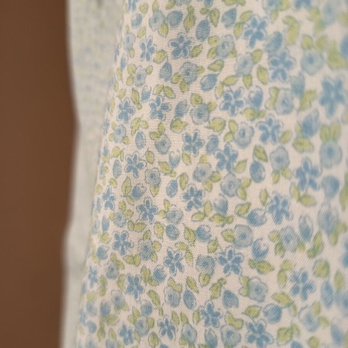Handmade Mei Tai baby carrier like new with blue flowers and fabric pouch