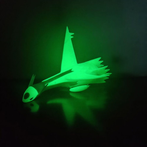 Pokemon Shiny Latios glow in the dark 3D printed figure, new