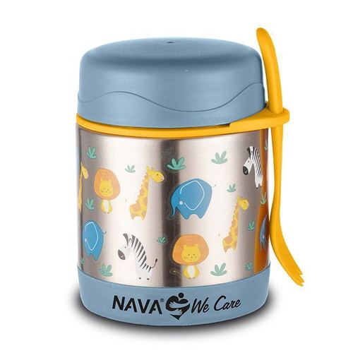 We Care insulated kids food container 350ml Nava new