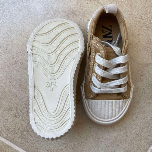 Zara kids sneakers size 23 new, cotton denim finish