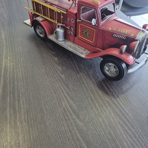 Handmade fire truck toy