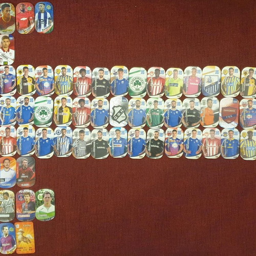 Football tags collection 63 pieces plus 1 Pokemon tag like new