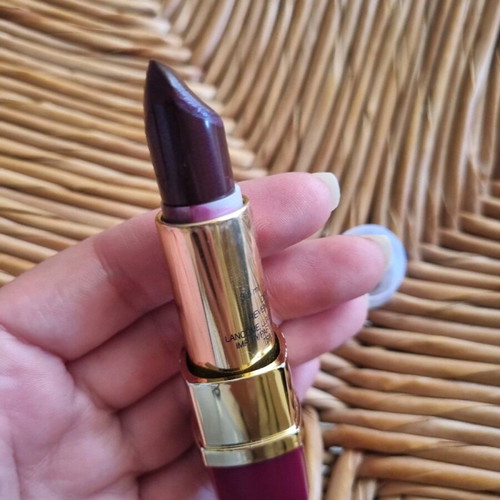 Lancome L'Absolu Rouge Lipstick used, l absolue Rouge 484