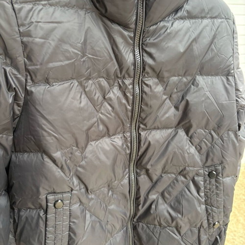 Firetrap women's jacket with goose down, new, size 10, grey/navy with green interior