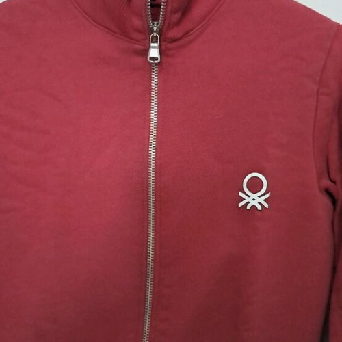 Benetton red cardigan for 7-year-old boy like new
