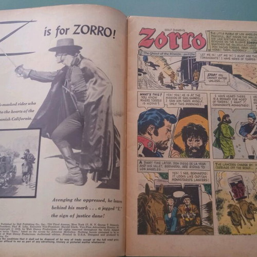 Zorro comic used, foreign, Italian language