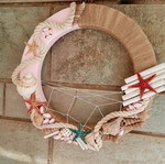 Handmade summer decorative wreath like new