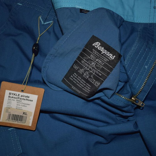 Bergans Bykle Pirate Bukse men's shorts new, size XL, blue