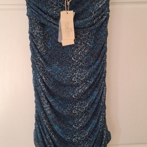 SoulMade dress new with tag, size M/L, black and blue